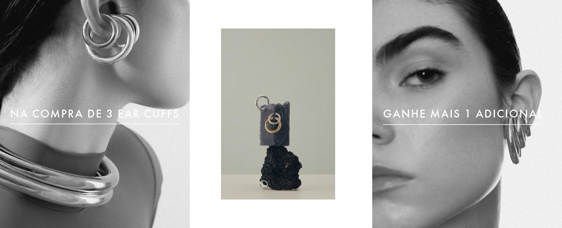 Banner Na Compra de 3 Ear Cuffs, Ganhe mais 1