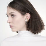 Mix 3 Ear Cuffs Quina - P Ouro | P Prata | M Prata