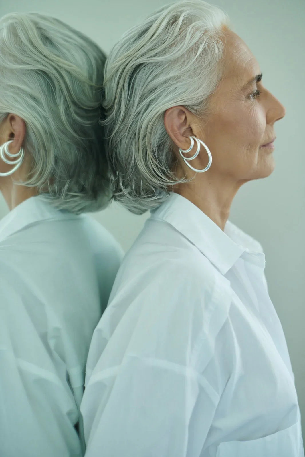 Mix 3 Ear Cuffs - Prata - P | M | Oblongo