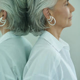 Mix 3 Ear Cuffs - Prata - P | M | Oblongo