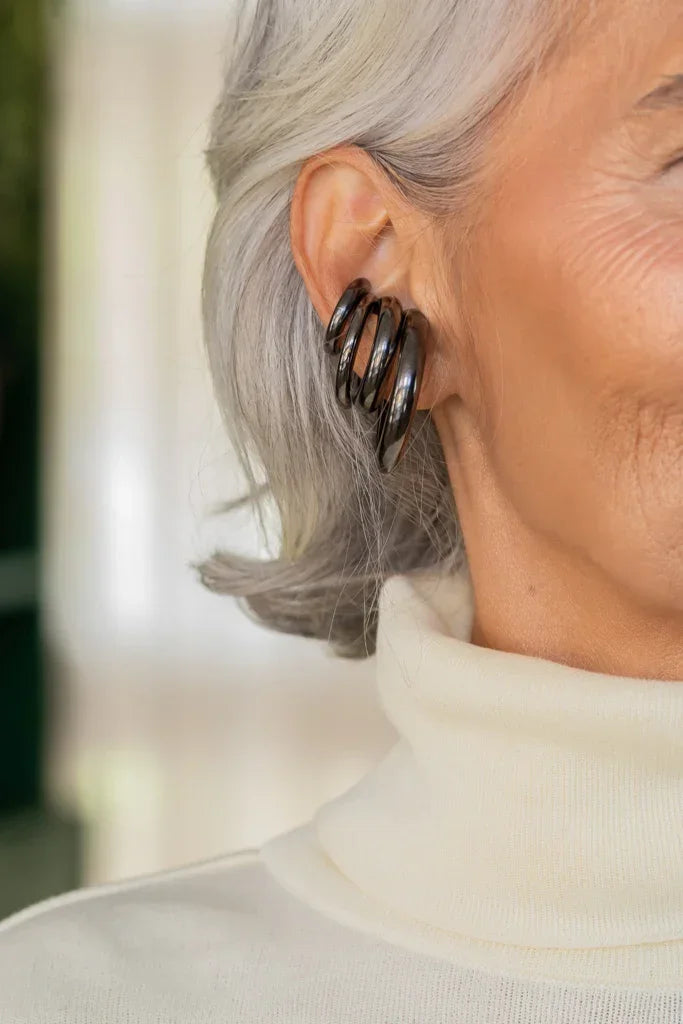 Ear Cuff G - Ônix