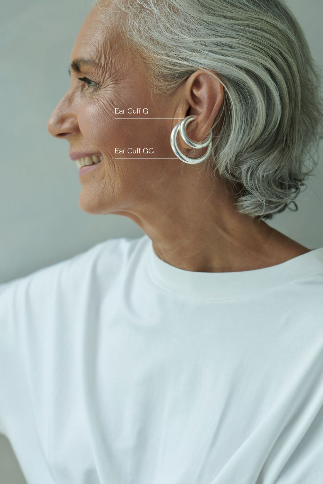 Mix 2 Ear Cuffs - Prata - G | GG