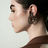 Ear Cuff Oblongo - Ônix