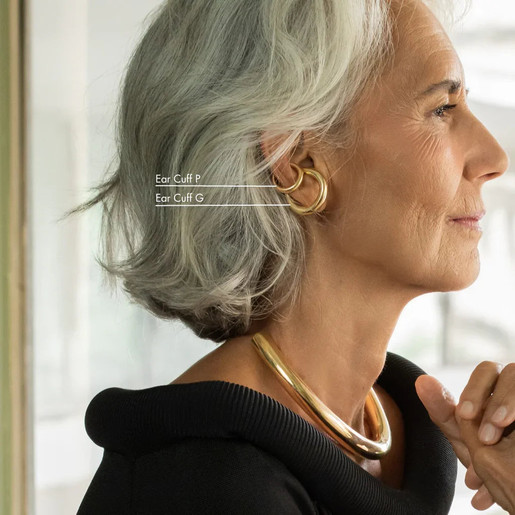 Mix 2 Ear Cuffs - Ouro - P | G