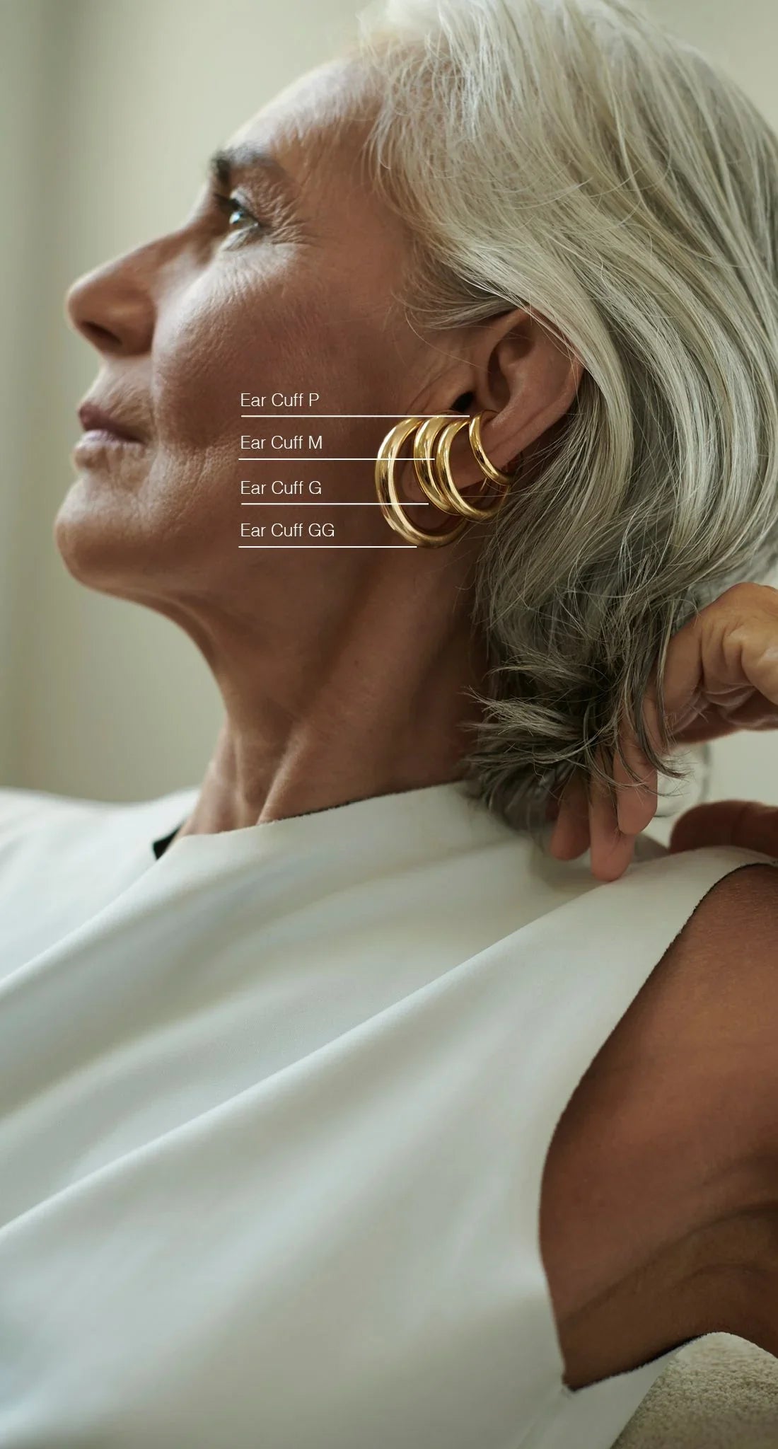 Mix 4 Ear Cuffs - Ouro - P | M | G | GG