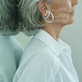 Mix 3 Ear Cuffs - Prata - P | M | Oblongo
