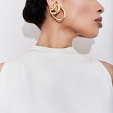 Ear Cuff Oblongo - Ouro