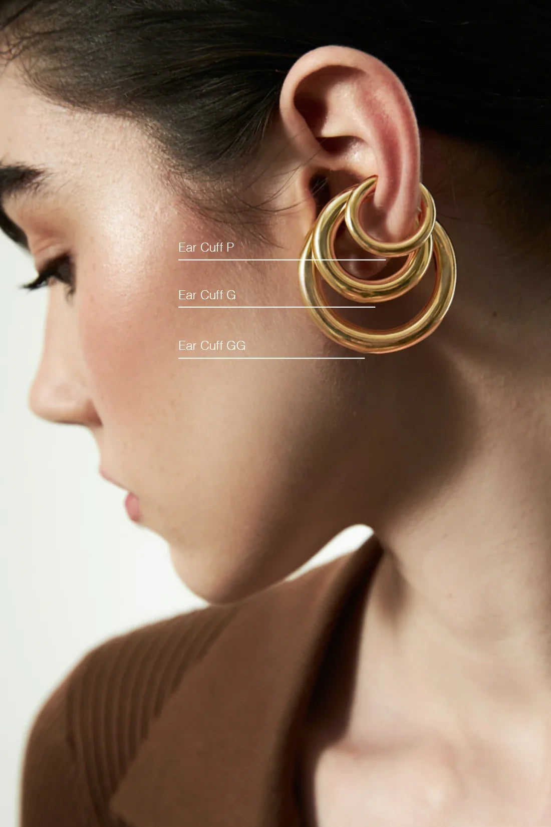 Mix 3 Ear Cuffs - Ouro - P | G | GG