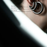 Mix 3 Ear Cuffs - Ônix P | G | GG
