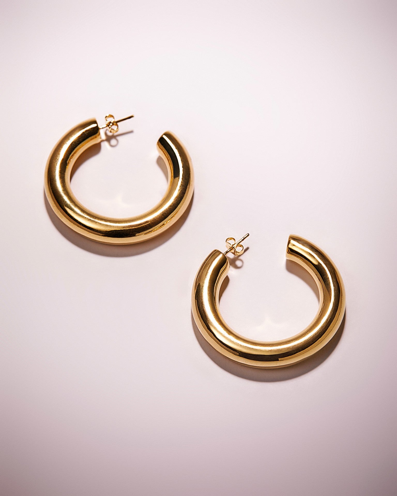 Argola Tubo Maxi - Ouro