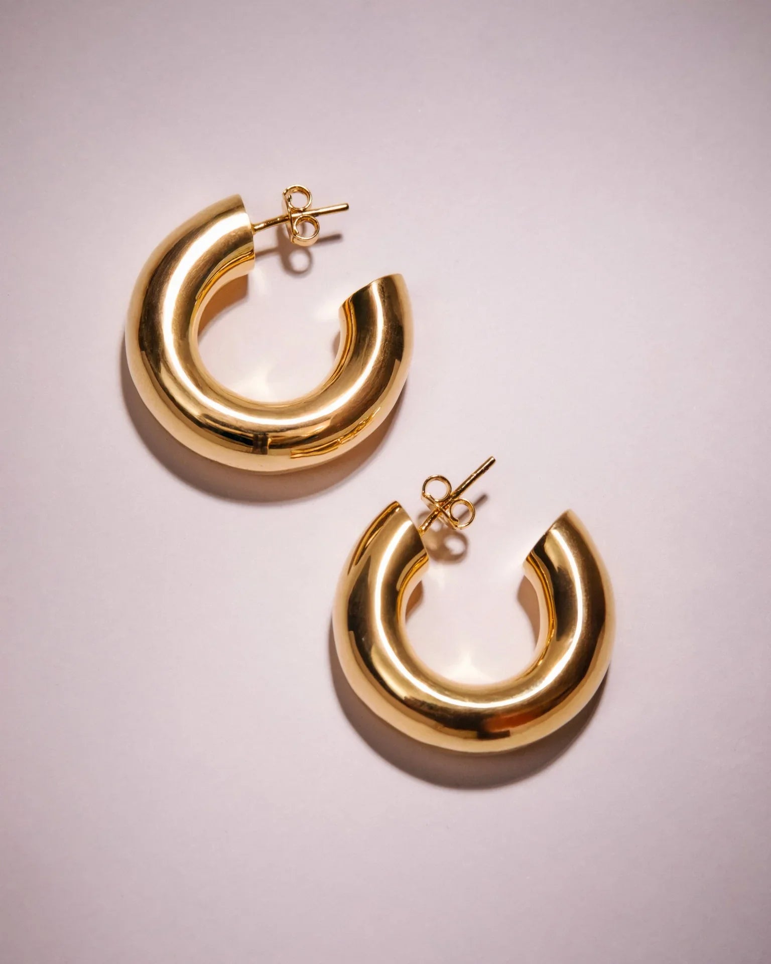 Argola Tubo Pequeno - Ouro