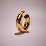 Argola Tubo Pequeno - Ouro