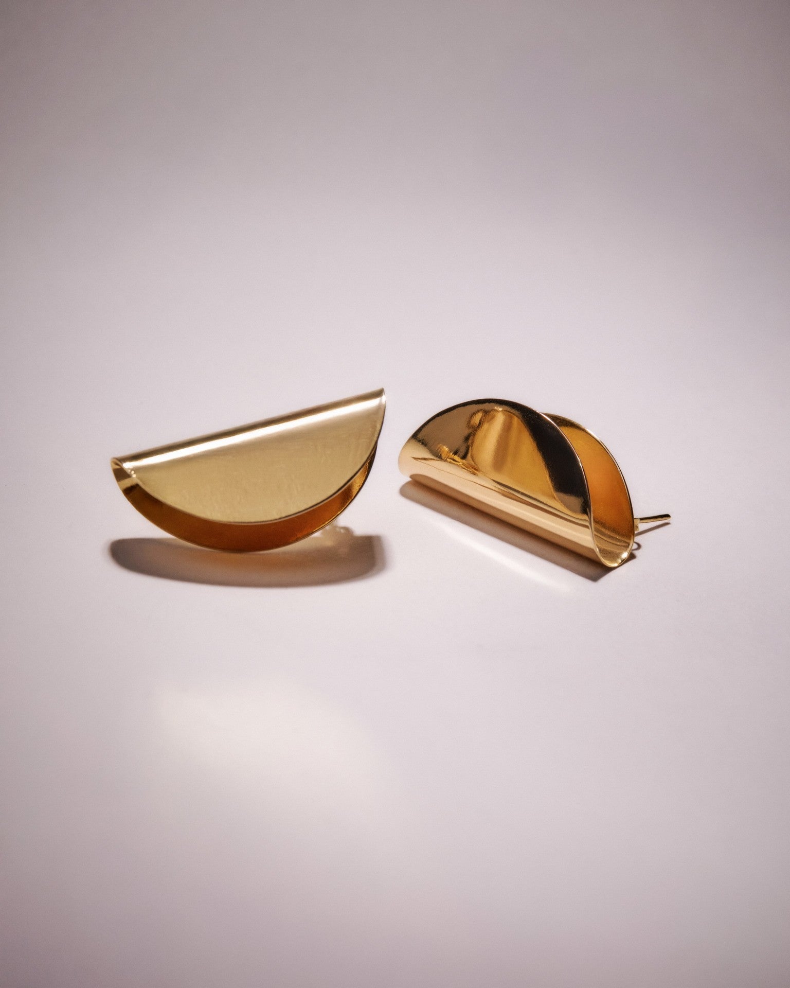 Brinco Pastilha Dobra - Ouro