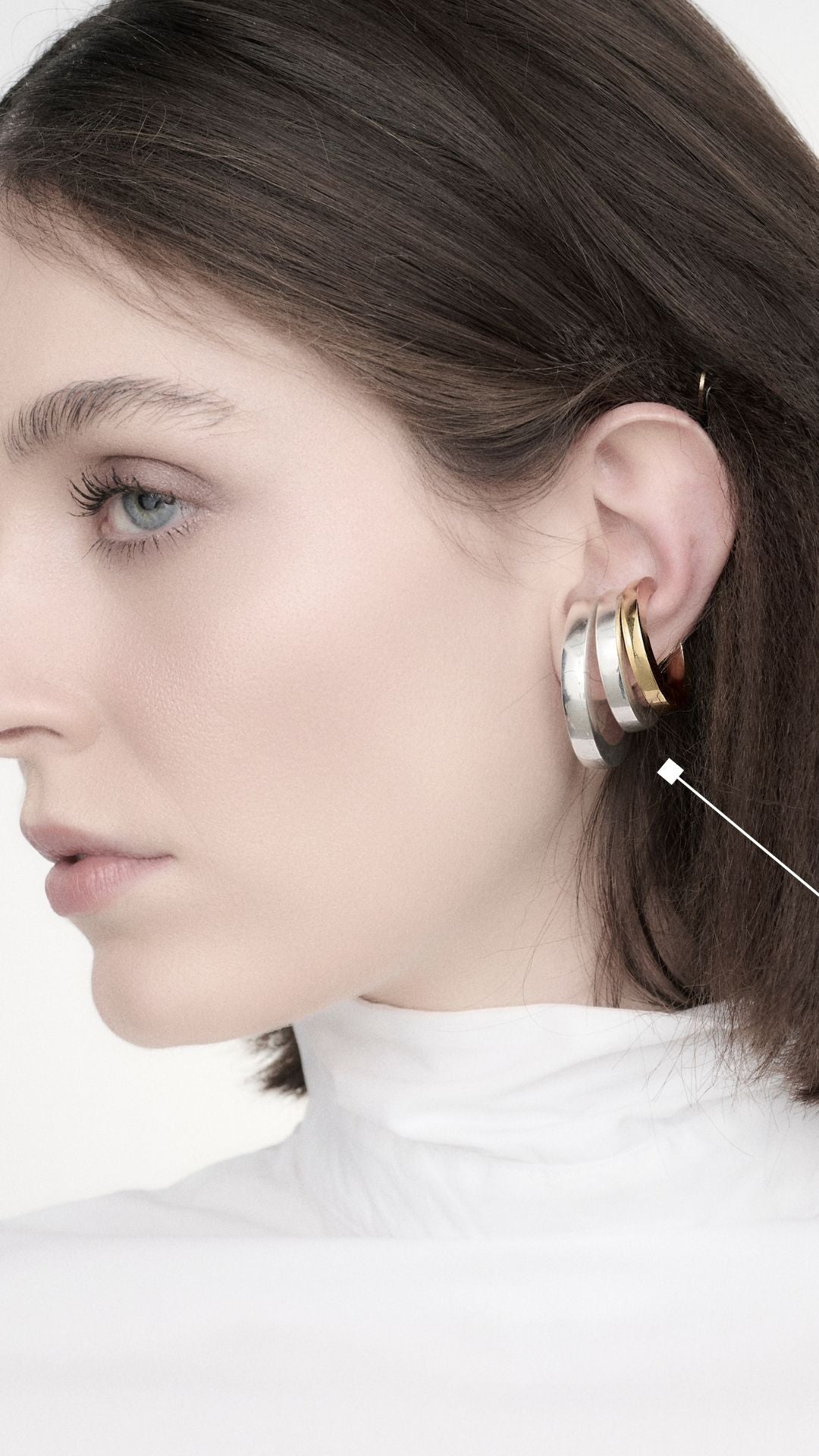 Ear Cuff Quina M - Prata