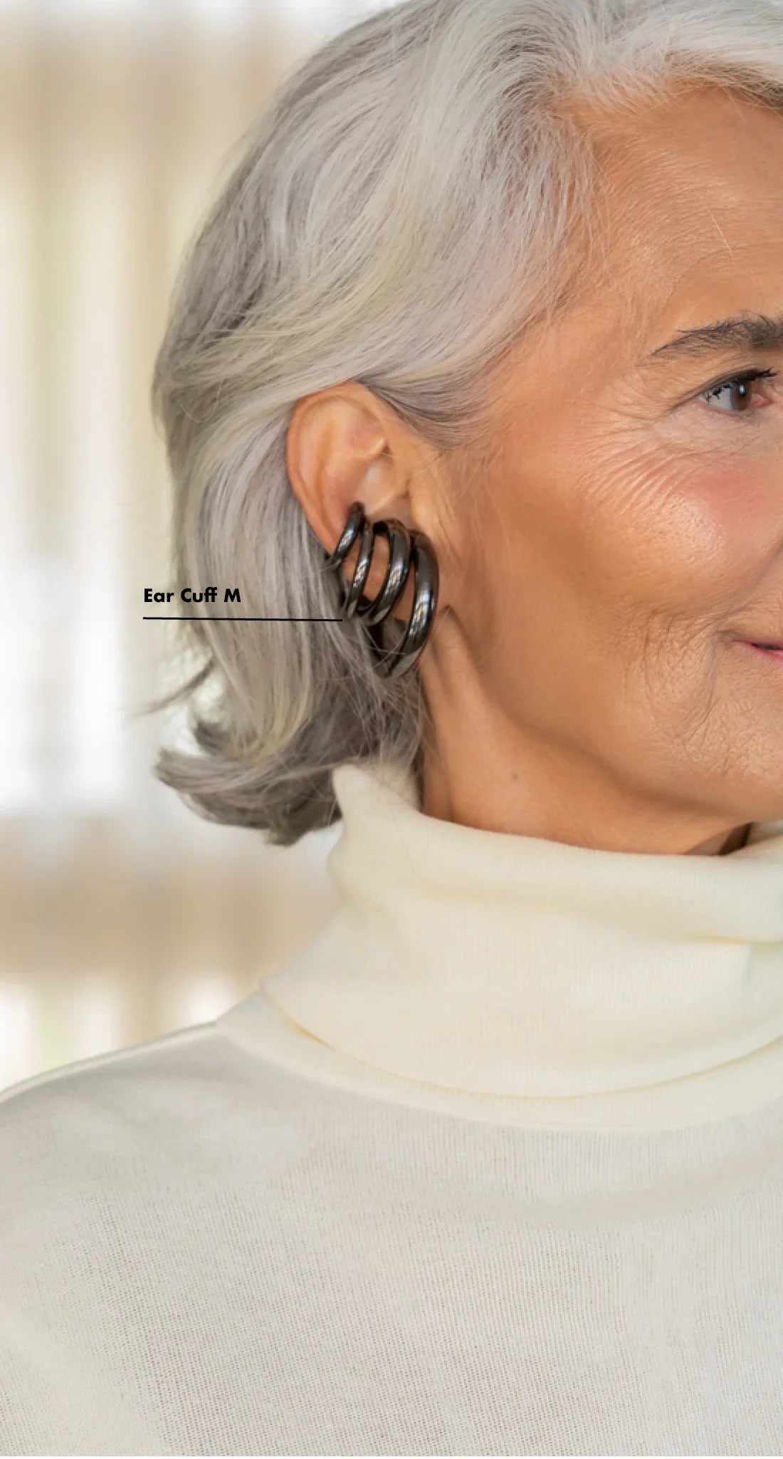 Ear Cuff M - Ônix