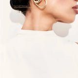Ear Cuff Oblongo - Ouro