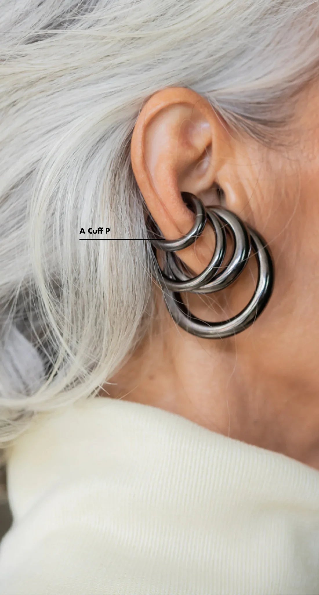 Ear Cuff P - Ônix