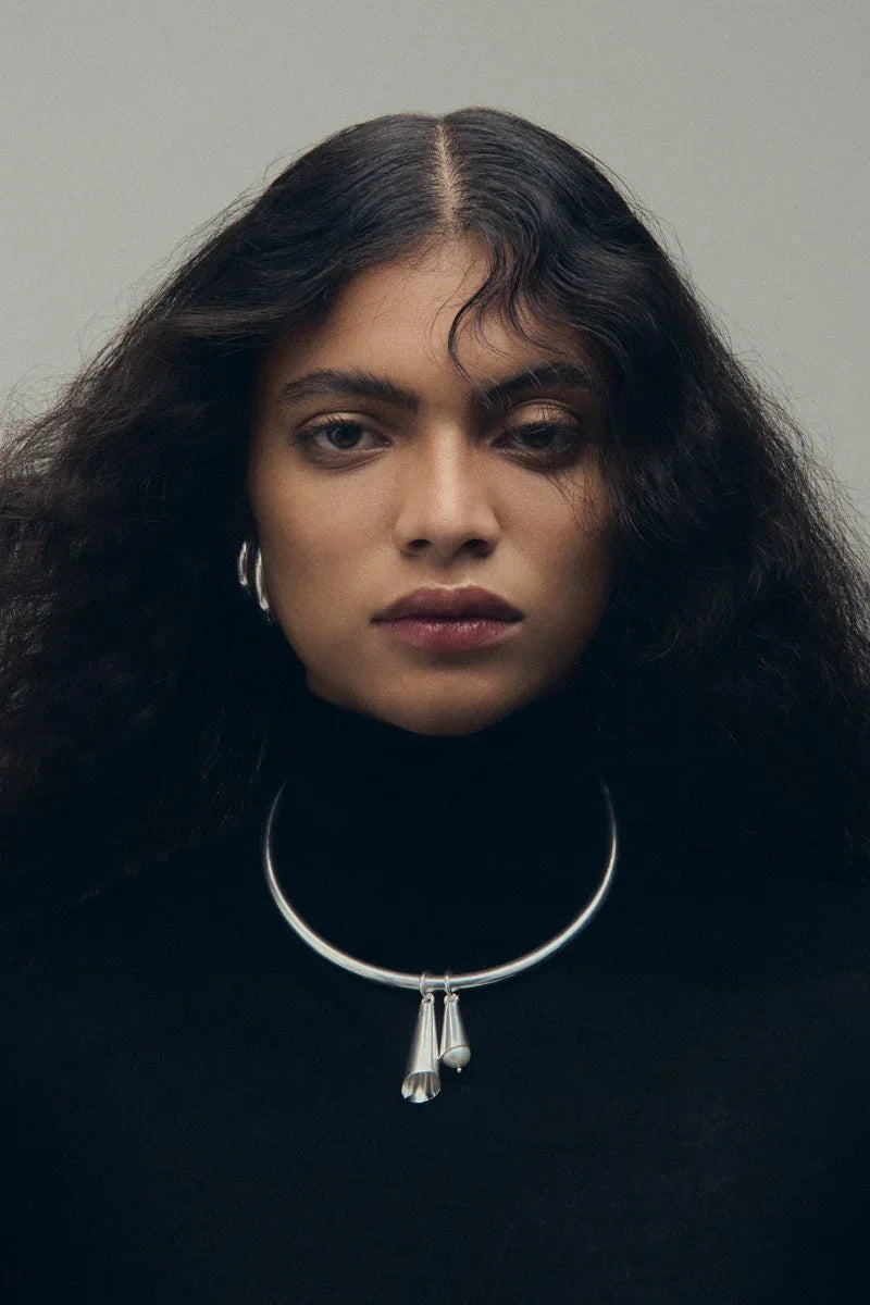 Choker Ganzá - Prata