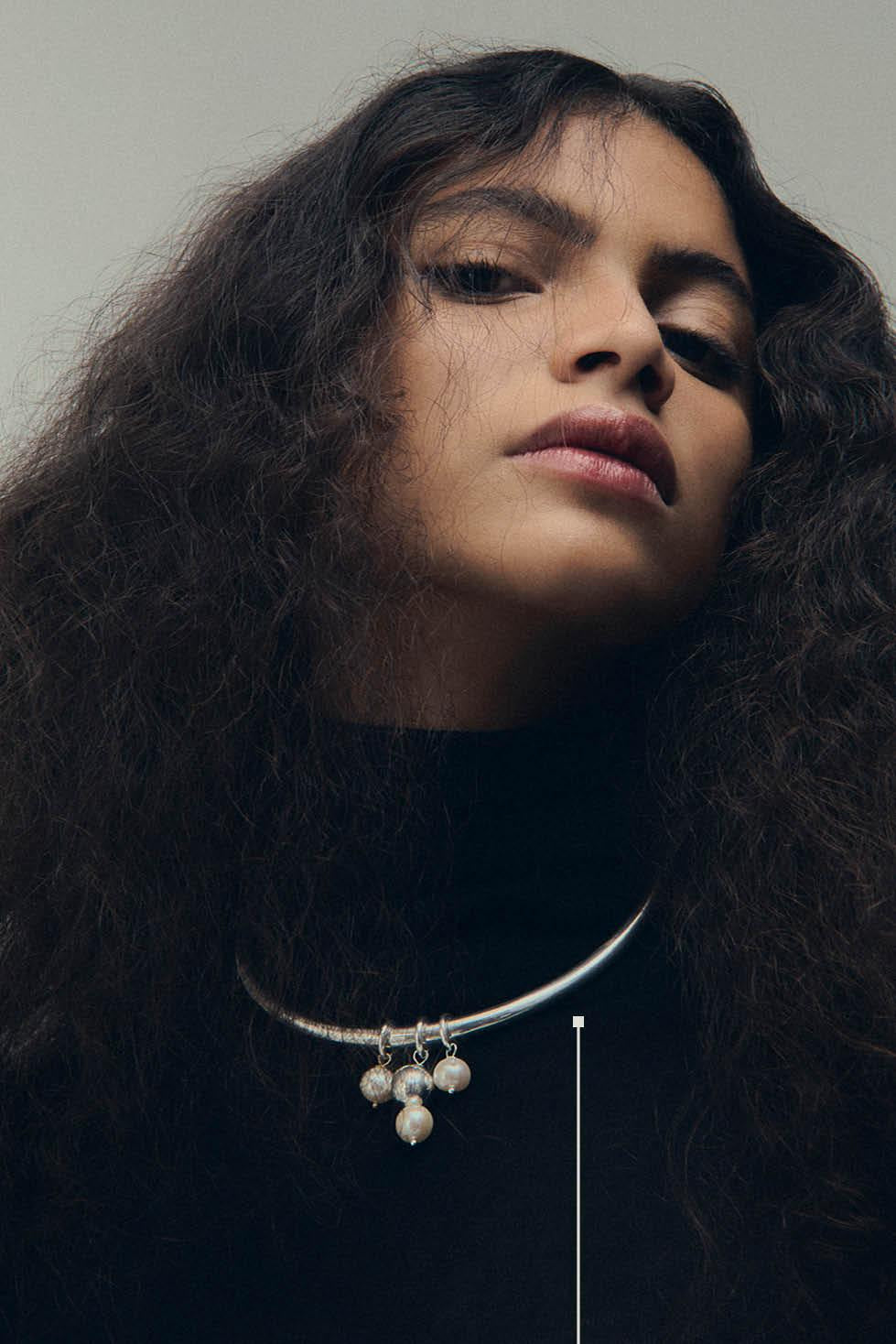 Choker Ganzá - Prata